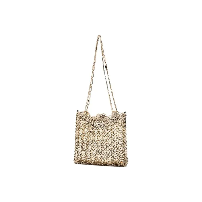 Rabanne Gold Iconic Chain 1969 Cross Body Bag-1