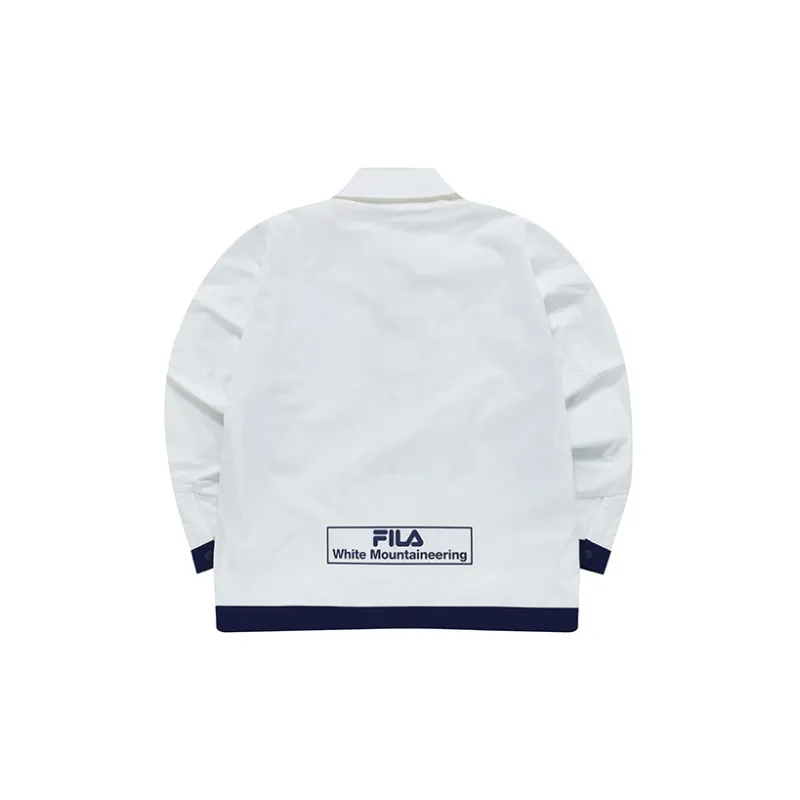 White Mountaineering X FILA FUSION FILA FUSION Hakusan L Collaboration Collection Jackets Men Standard White-1