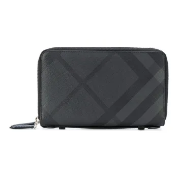 Burberry Travel Wallet London Check Black
