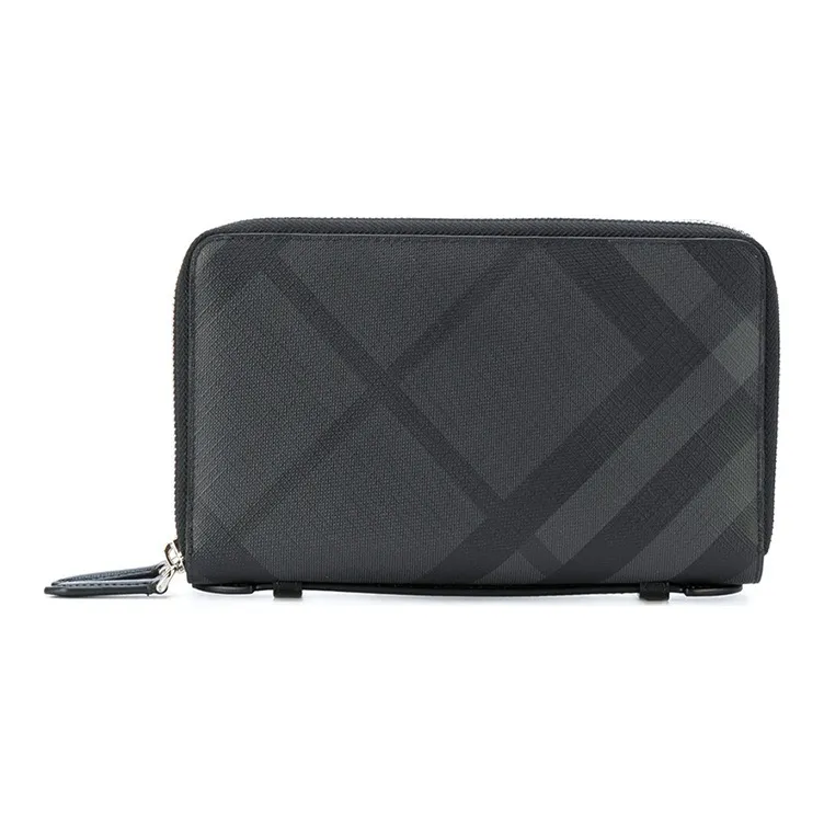 Burberry Travel Wallet London Check Black-0