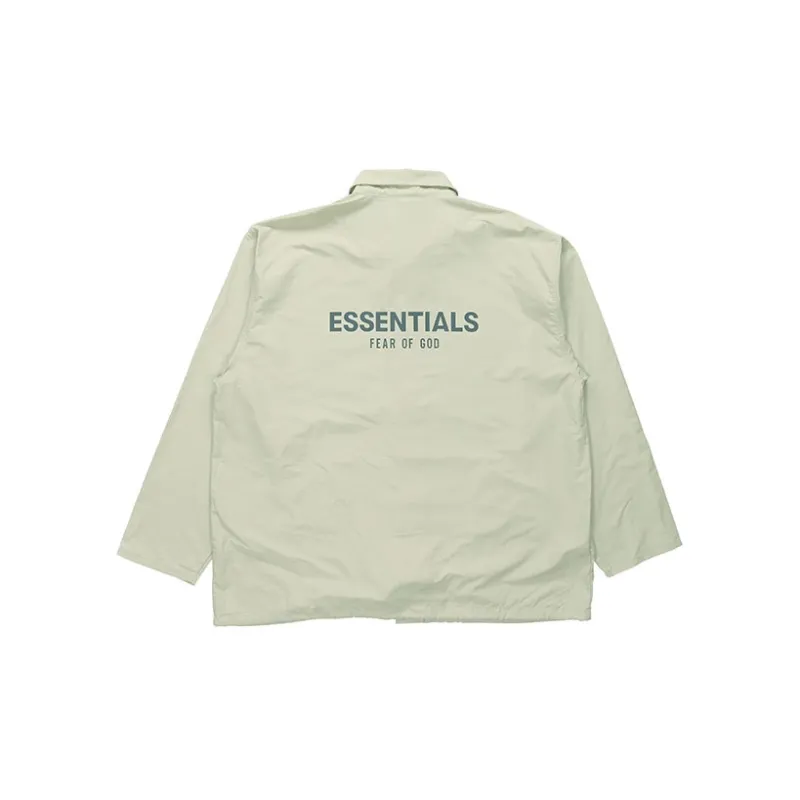 Fear Of God Essentials Jacket Unisex Sage Green-1