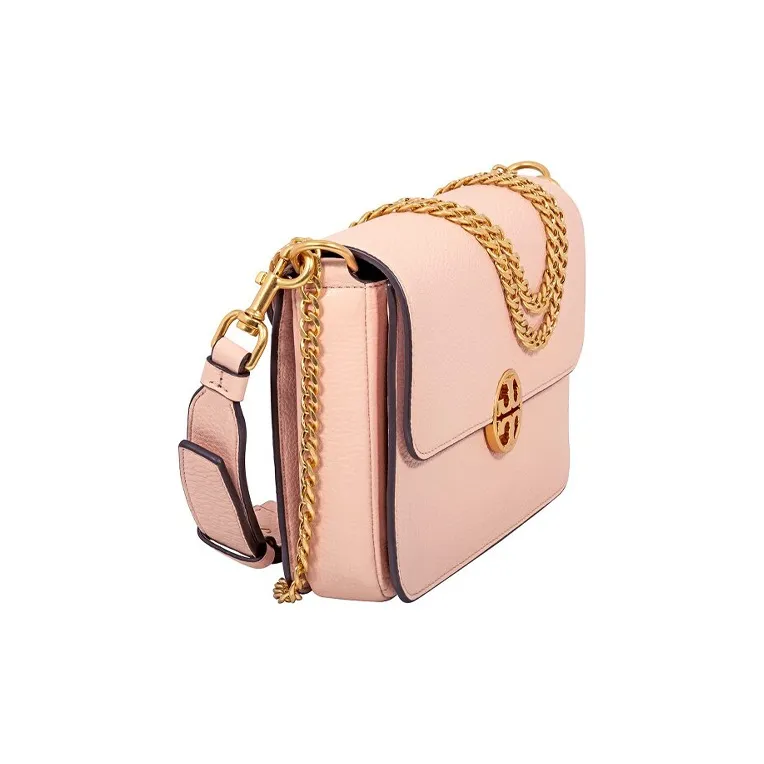 TORY BURCH Leather Crossbody Bag Shoulder Bag Women's Apricot-1