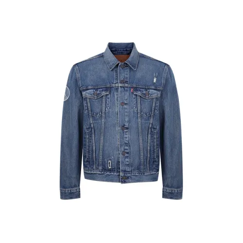 Levis Jackets Men Denim Blue