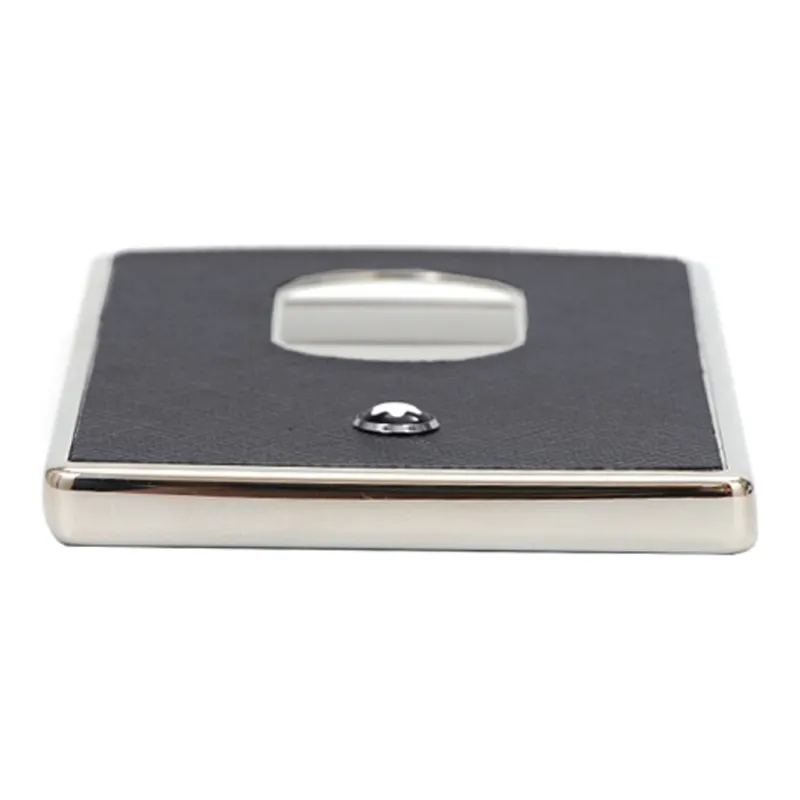 MONTBLANC Cow Leather Business Card Holder Card Case Regular Men's Dark Gray-3