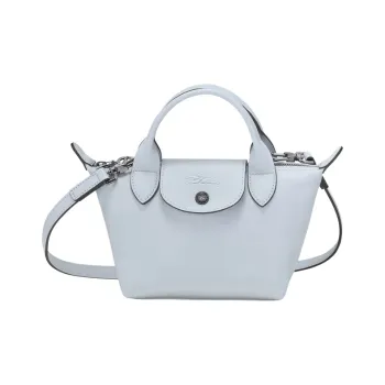 LONGCHAMP Sheepskin Short Handle Dumpling Bag, Shoulder Bag, Crossbody Bag, Handbag Mini Women's Sky Blue