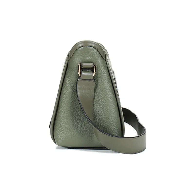 MICHAEL KORS Carine Leather Crossbody Bags Shoulder Bags Large Size Women's Army Green-2