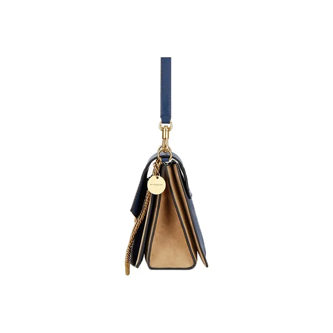 Givenchy Shoulder Strap Shoulder Bag Medium Size Women's Blue/Camel-2