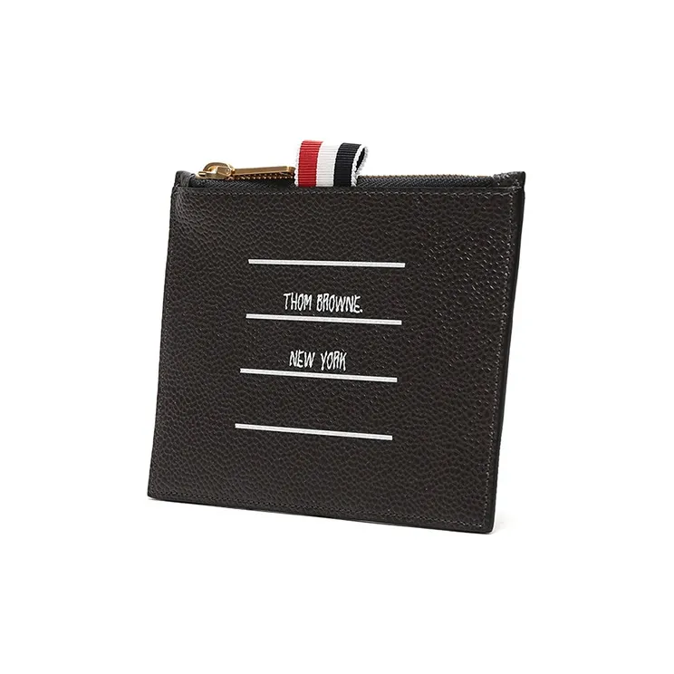 THOM BROWNE Paper Label Print Cardholder-1