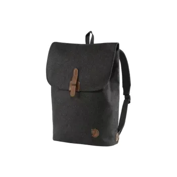Fjallraven Wool Leather Backpack Unisex Gray