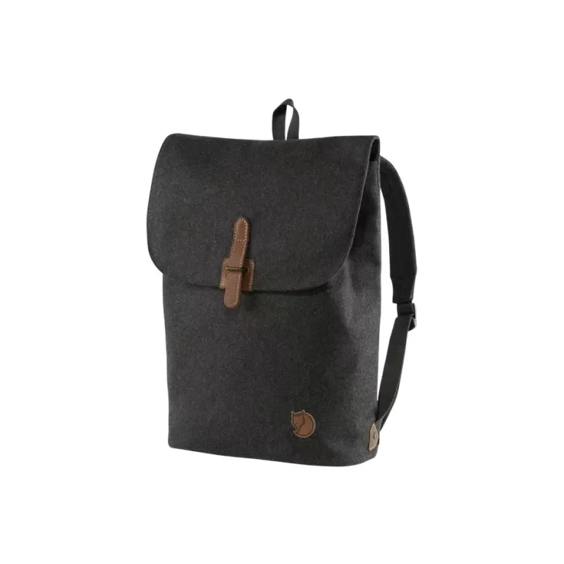 Fjallraven Wool Leather Backpack Unisex Gray-0