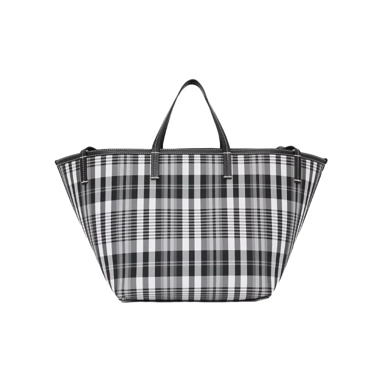 Burberry Nylon Tote Bag Shopping Bag Shoulder Bag Handbag Mini Women's Black-0