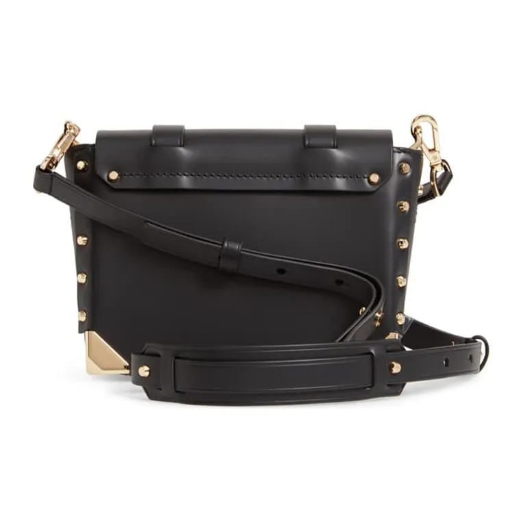 MICHAEL KORS Manhattan Cow Leather Satchel Bag Crossbody Bag Shoulder Bag Small Size Women's Black-2