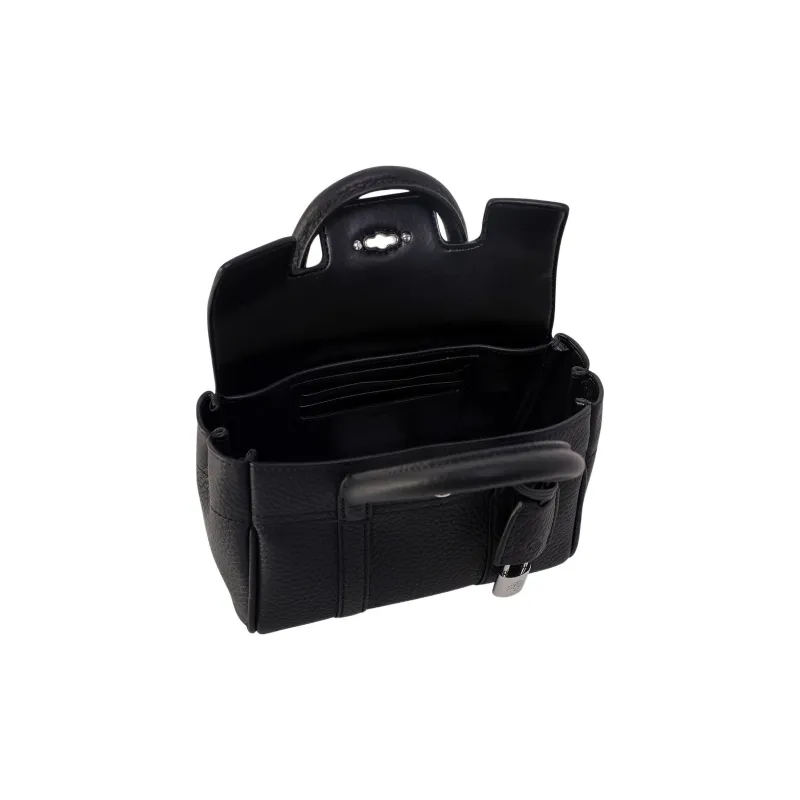 Mulberry Leather One Shoulder Handbags Women's Black-3