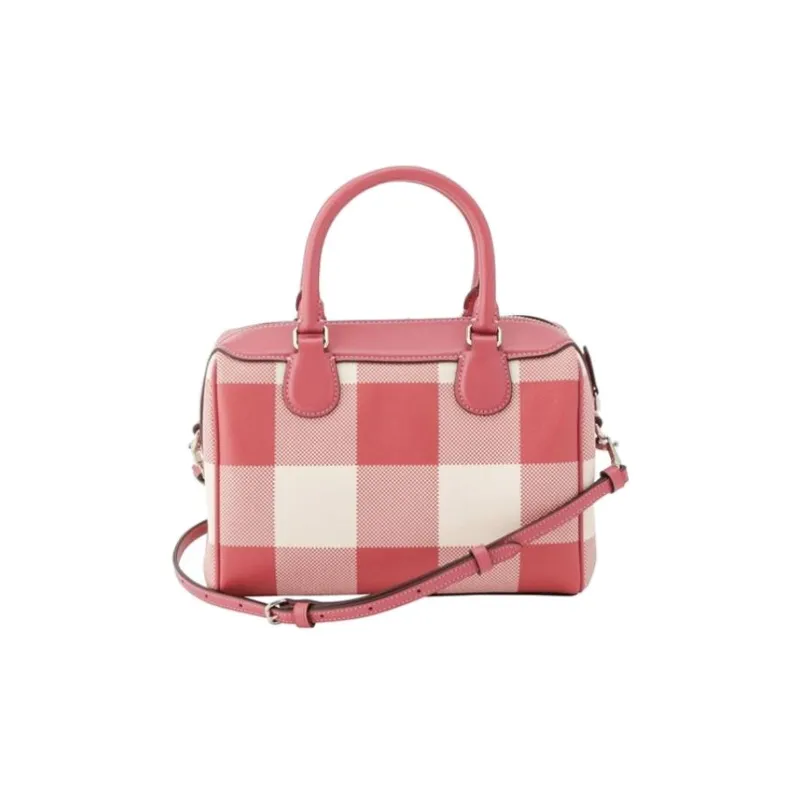 COACH Bennett PVC With Leather Crossbody Bag Crossbody Bag Handbag Small Size Women's Pink & White-4