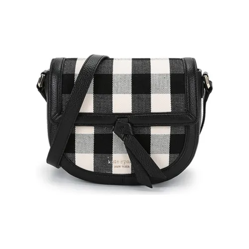 Kate Spade Wmns Fabric Single-Shoulder Bag Medium Black/Ivory