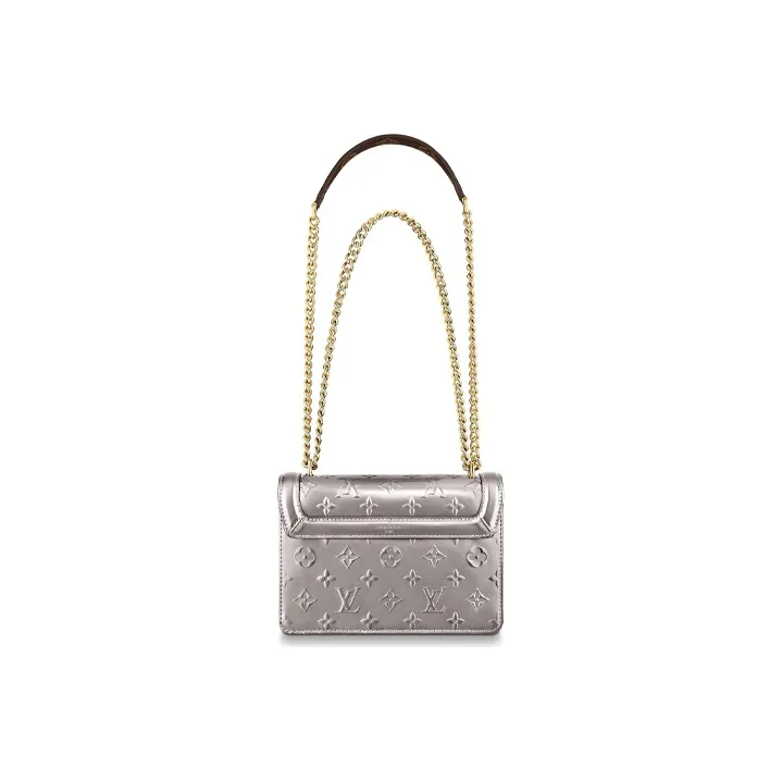 LOUIS VUITTON Embossed Patent Leather, Cow Leather Chain Bag, Crossbody Bag, Shoulder Bag Women's-2