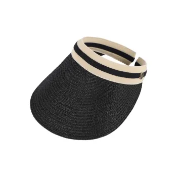 BAIJUAN Beach Sun Protection Canopy Sun Protection Hats Women's Black, Khaki