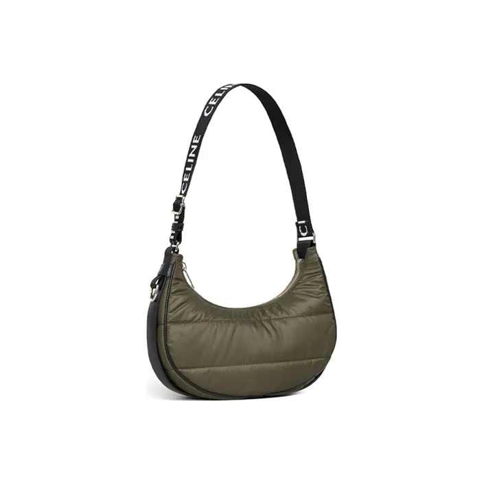 CELINE AVA Polyamide Shoulder Bag Handbag Shoulder Bag Men's Khaki Green-2