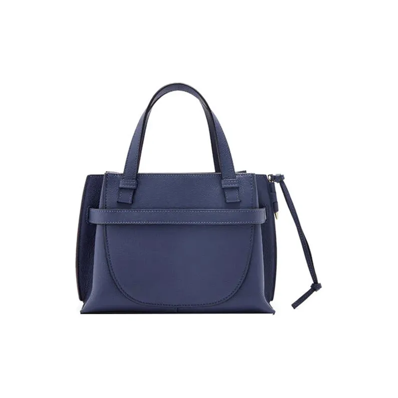 LOEWE Gate Cow Leather Handbag Mini Women's Sea Blue-2