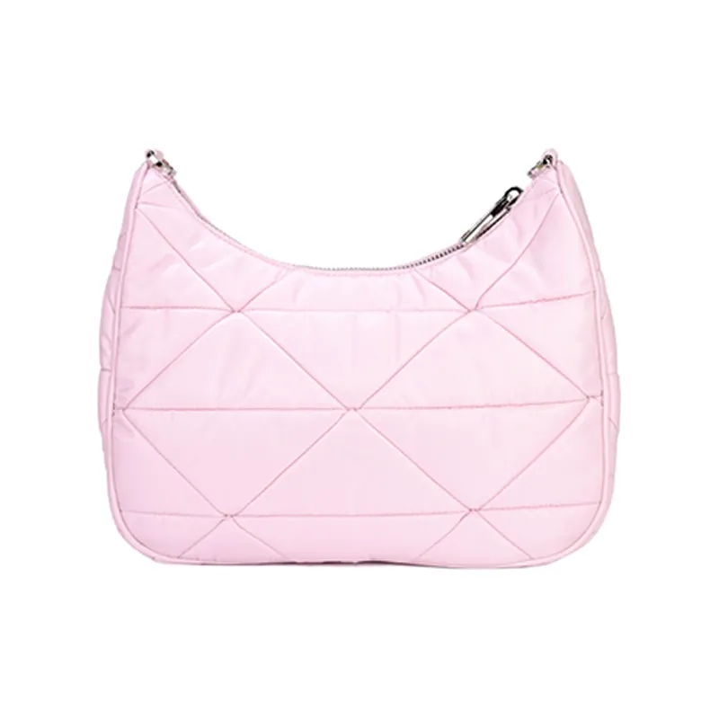 PRADA Nylon Shoulder Bag Crossbody Bag Women's Pink-1