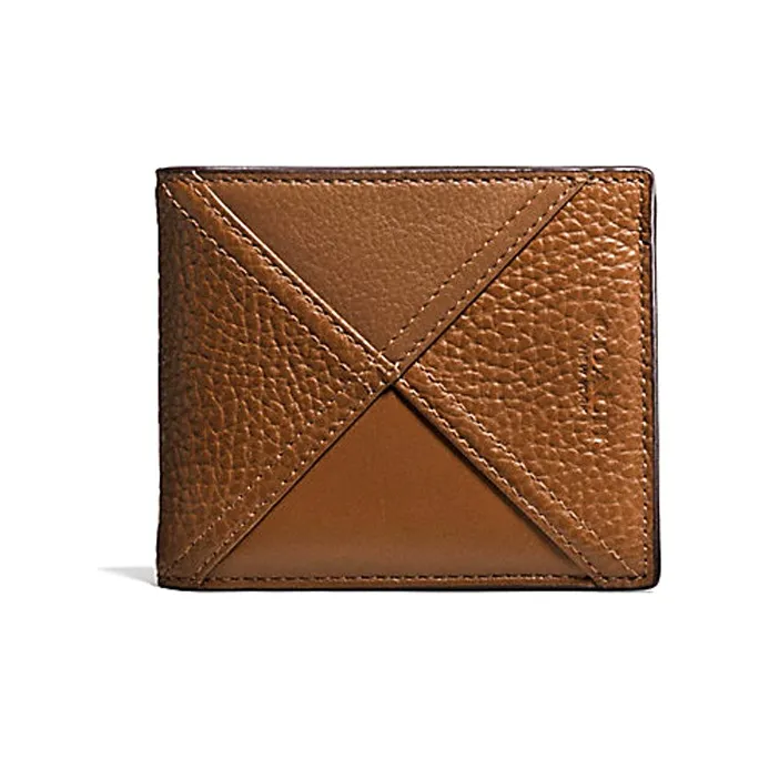 COACH 3 IN 1 Wallet Cowhide Leather Foldable Wallet Mini Men's Brown-0