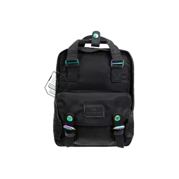 Doughnut Nylon Fabric Handbag, Laptop Bag, Backpack Regular Unisex Cool Black