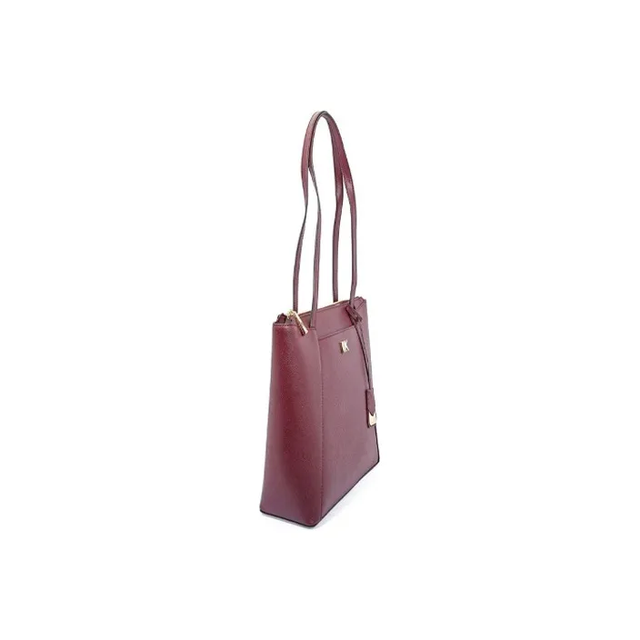 MICHAEL KORS Maddie Cow Leather Tote One Shoulder Handbag Medium Size Women's Red-1