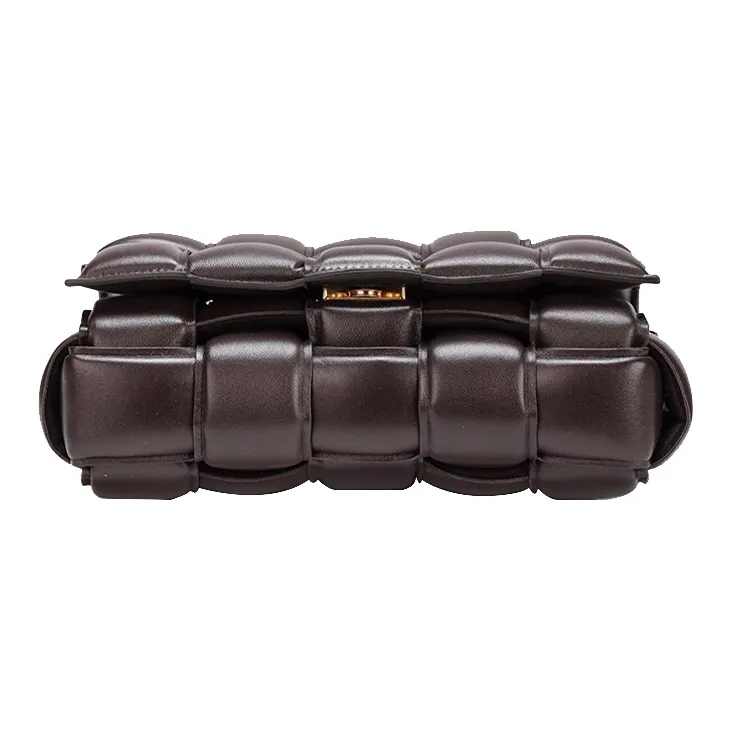 Bottega Veneta Chain Cassette Padded Intreccio Shoulder Bag Fondant-4