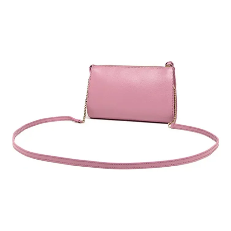 Furla Luna Leather Crossbody Bag, Shoulder Bag Small Size Women's Pink-2