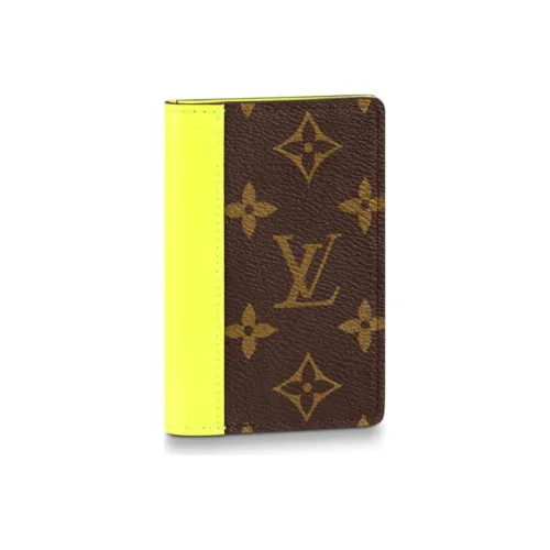 LOUIS VUITTON Pocket Organizer Monogram Neon Yellow