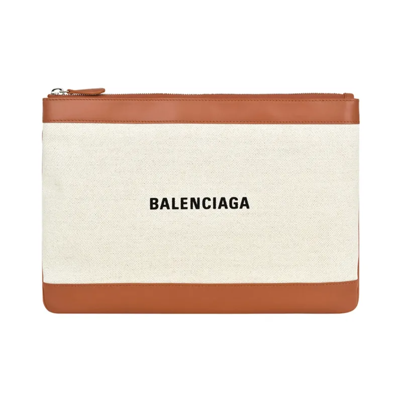 Balenciaga Canvas Bag Clutch Women's Ecru-0