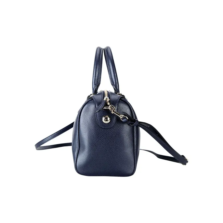 COACH Bennett Leather One Shoulder Crossbody Bucket Bag Handbag Medium Size Women's Dark Blue-1