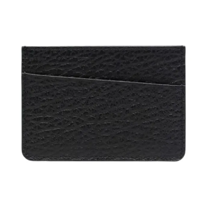 Maison Margiela Leather Card Holder Men's Black-2