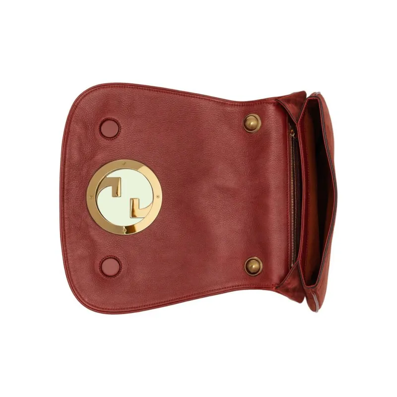 GUCCI Blondie Suede Handbag Shoulder Bag Medium Size Women's Deep Red-5