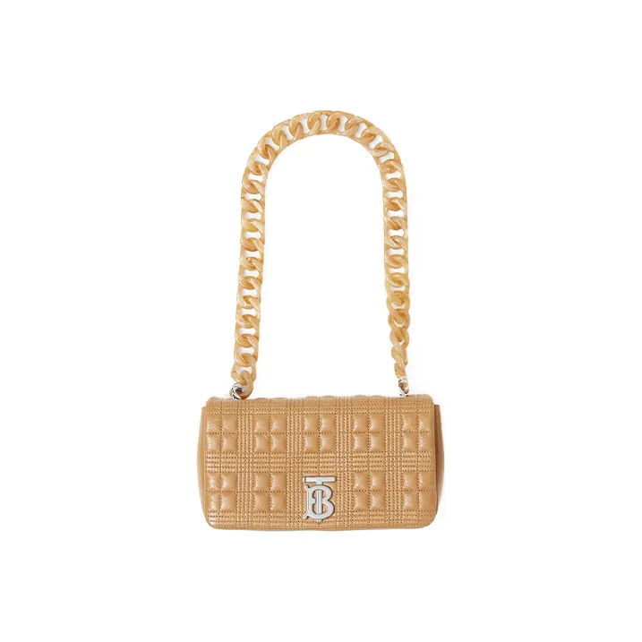 Burberry Small Lola Quilted Leather Shoulder Bag Nude-0