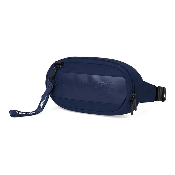 Skechers Fabric Fanny Pack Sling Bags Regular Unisex Navy Blue-1