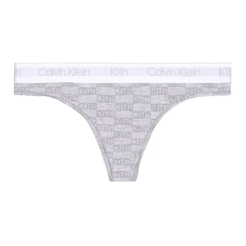 KITH Women's For Calvin Klein Thong 'Light Heather Grey'-1