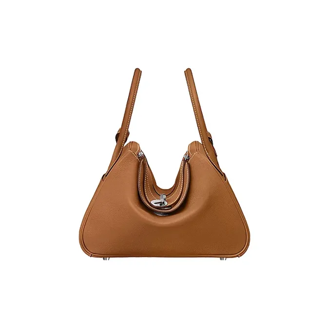HERMES Lindy Evercolor Calfskin Handbag, Shoulder Bag Women's-0