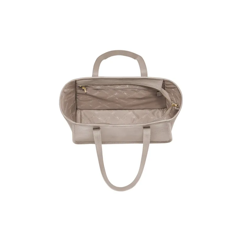 LONGCHAMP Cow Leather Tote Bag, Shopping Bag, Shoulder Bag Women's Dove Color-3