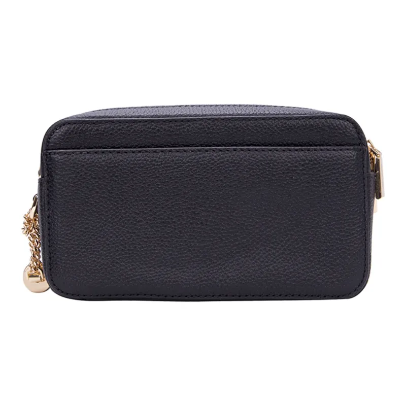 MICHAEL KORS Leather Camera Bag Shoulder Bag Crossbody Bag Small Size Women's Black-4