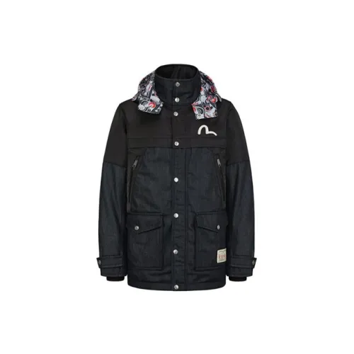 EVISU Coats Men Black