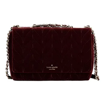 Kate Spade Briar Lane Fabric Chain Bag, Shoulder Bag, Crossbody Bag Women's Cherrywood Red