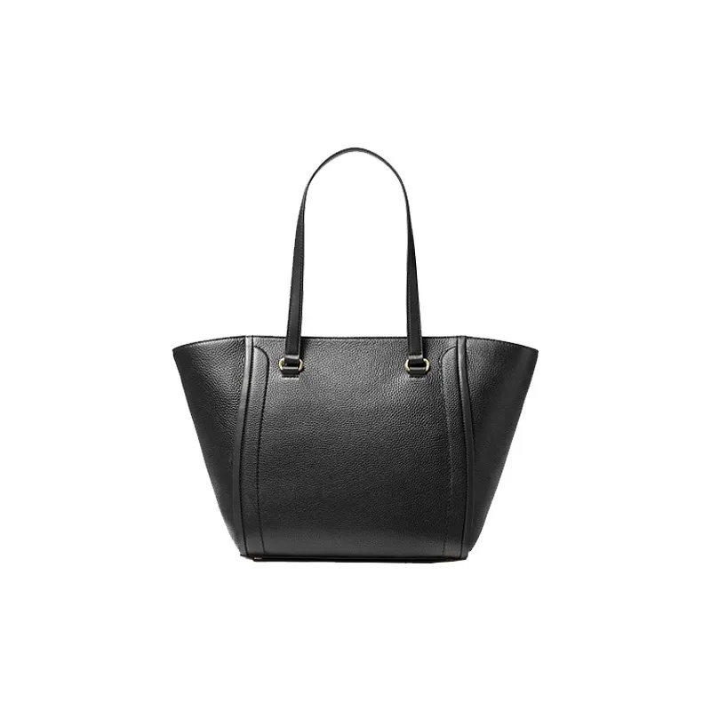 MICHAEL KORS Litchi Grain Leather Tote Bag Shopping Bag Shoulder Bag Handbag Large Size Women's Black-2