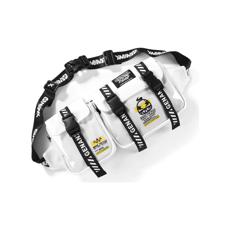 GENANX Polyester Combination Bag, Fanny Pack, Crossbody Bag Regular Unisex Black-5