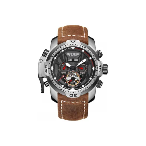 REEF TIGER Transformer Collection Automatic Mechanical Movement Watch Men's Watches Black Dial RGA3532-PBHRZ