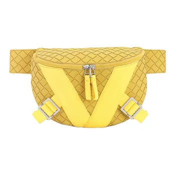 Bottega Veneta Polyurethane Belt Belt Coin Purse Men's Yellow