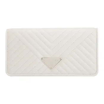 PRADA Lambskin Shoulder Bag Women's White