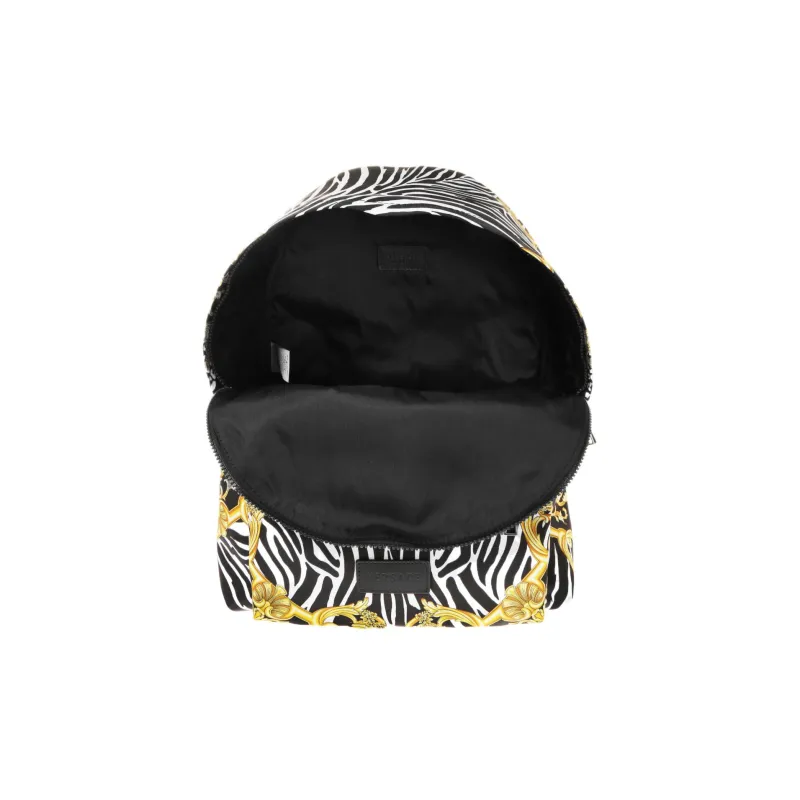 VERSACE Nylon Backpack Regular Men's Black-3