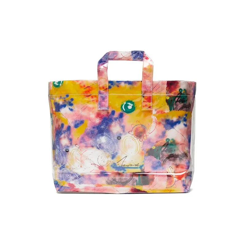 CDG Floral Print Tote Bag Multicolor-2