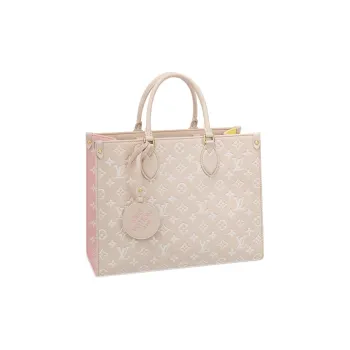 LOUIS VUITTON Onthego Mm Rose Beige